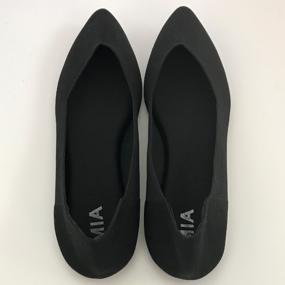 MIA Kerrie Point Toe Knit Flats Black Women’s Size 11 - Picture 16 of 16